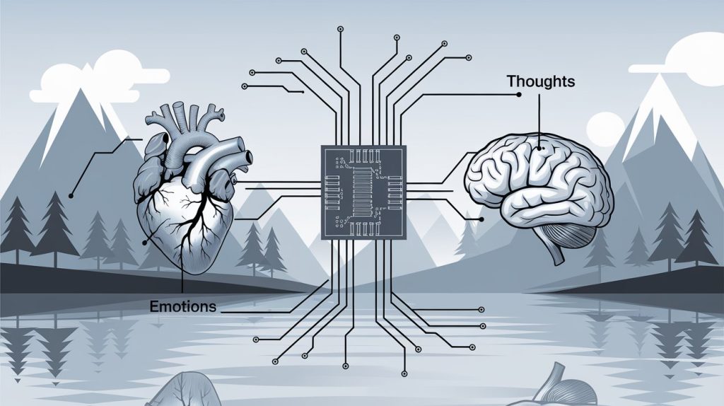 Understanding how thoughts and feelings are connected.