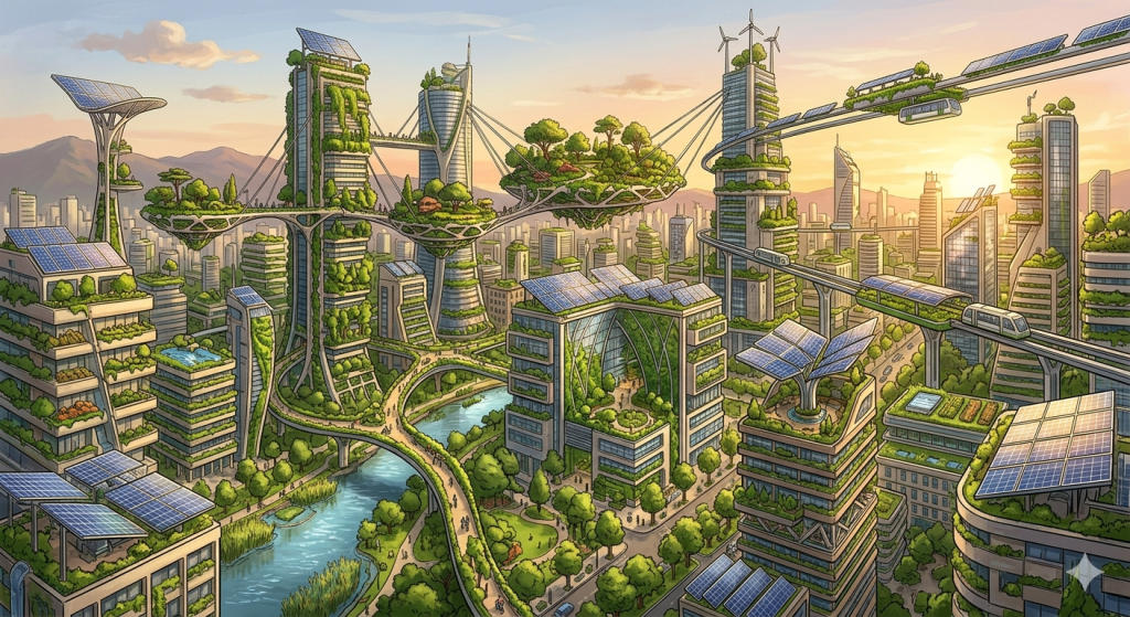 Creative urban solutions using imagination to solve environmental and societal challenges.